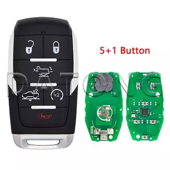 Автомобильный пульт дистанционного управления Datong World для Dodge RAM 1500 Pickup 2019 + 4A оригинальный PCF7939M 433 МГц Стандартная карта