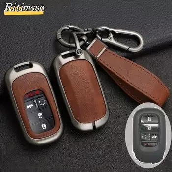 Автомобильный пульт дистанционного управления из сплава + ТПУ, чехол-держатель для Honda Civic 11th Accord HR-V CR-V CRV 2023 2024, автомобильные аксессуары