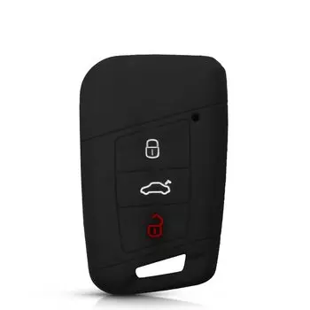 Автомобильный пульт дистанционного управления KEYYOU, силиконовый флип-чехол для ключей 2016 2017 VW Volkswagen Passat B8 Skoda Superb A7, защитный чехол для ключей