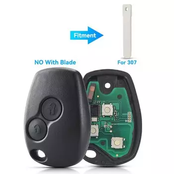 Автомобильный пульт дистанционного управления KEYYOU для Renault Duster Modus Clio 3 поддерживающий ключ DACIA Logan Sandero Kangoo PCF7946 PCF7947 4A без лезвия 433 МГц