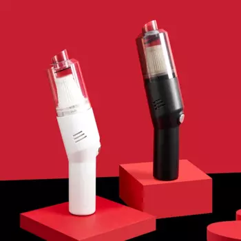 Автомобильный пылесос с беспроводной зарядкой, автомобильный пылесос для влажной и сухой уборки, мини-шерсти домашних животных, ручной пылесос для удаления клещей