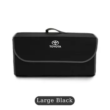 Автомобильный ящик для хранения багажника с логотипом, большая вместительная сумка-органайзер для инструментов, аксессуары для Toyota Corolla Yaris Aygo GT86 Prius RAV Camry CHR