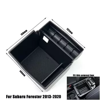 Автомобильный ящик для хранения в подлокотнике для Subaru XV Crosstrek Impreza Outback Legacy Forester, центральная консоль, автомобильные аксессуары