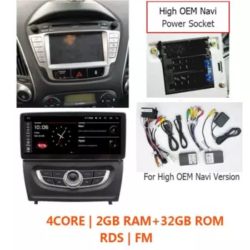 Автомобильный Радио Мультимедиа Навигация для Hyundai IX35 Tucson Android IPS 2009-2015 4 Гб 64 Гб беспроводной CarPlay AndroidAuto