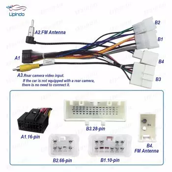 Автомобильный радиокабель 16-pin Power жгут проводов Android Головной блок разъем для Subaru Outback
