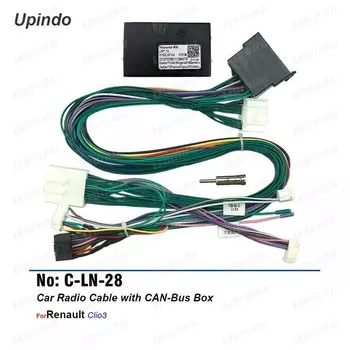 Автомобильный радиокабель с коробкой CANBus, электропроводка, Соединительный адаптер для RENAULT Clio 3, Android, головное устройство, мультимедийный плеер