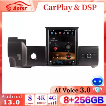 Автомобильный радиоплеер 10,4 дюймов Android 13,0 CarPlay GPS навигатор для Range Rover Sport 2010 - 2013 Автомагнитола стерео Мультимедийный Головной блок