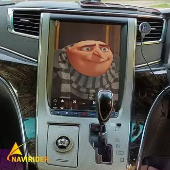 Автомобильный радиоприемник 12,1 дюйма 128 Гб ПЗУ экран Tesla Android 13 для Toyota VELLFIRE Alphard H20 2008 - 2014 GPS мультимедийный видеоплеер HU