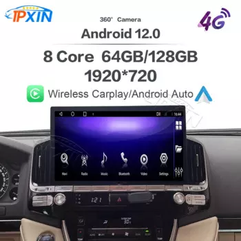 Автомобильный радиоприемник 13,3 дюймов Android 13 для Toyota LAND CRUISER 200 LC200 2016-2021, DVD, мультимедийный плеер, автомобильный GPS-навигатор для Carplay