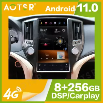 Автомобильный радиоприемник 13,6 дюйма Qualcomm 8 core для Toyota Crown 2014, мультимедийный плеер на Android 11, автомобильный GPS-навигатор, беспроводное головное устройство для Carplay DSP