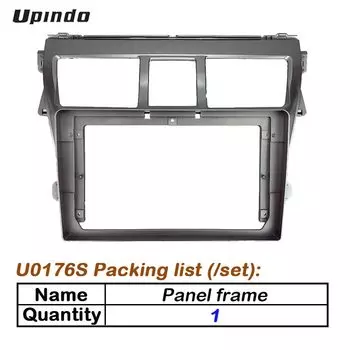 Автомобильный радиоприемник 2 DIN, 9 дюймов, панель Fascia Для Toyota Vios 2007 Belta 2005 Yaris Sedan 2006, стерео, рамка для приборной панели, установочный комплект