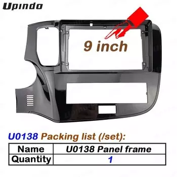 Автомобильный радиоприемник 2 Din, 9 или 10,1 дюймов, рамка панели приборной панели из АБС-пластика и поликарбоната, комплект отделки для Mitsubishi Outlander 2020 +