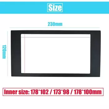 Автомобильный радиоприемник 2 DIN для FORD Focus II C-Max S-Max Fusion Fiesta, комплект рамок 2005-2011, крепление для приборной панели, адаптер, отделка панели 2 DIN