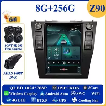 Автомобильный радиоприемник 9,7 дюймов Android 14 для Toyota Camry 6 XV 40 50 2006 - 2011 стерео Авто DSP Carplay GPS навигатор плеер видео 4G Lte