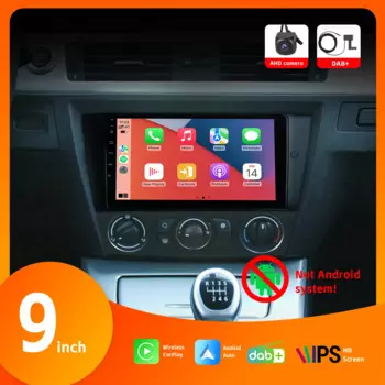 Автомобильный радиоприемник 9 дюймов с беспроводным Carplay Android Авто IPS сенсорный экран AHD камера заднего вида BT DAB + для BMW 3 серии E90 2005-2011