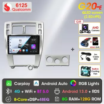 Автомобильный радиоприемник Android 12, для Hyundai Tucson 2004-2013, мультимедийный видеоплеер, навигация, 2 Din, DVD, стереодинамики Carplay