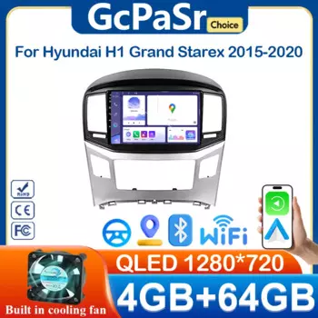 Автомобильный радиоприемник Android 15, беспроводной Carplay для Hyundai H1 Grand Starex 2015-2020, головное устройство, мультимедийный плеер, GPS-навигация, 5G Wi-Fi
