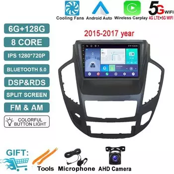 Автомобильный радиоприемник Android 14, автомобильный мультимедийный стерео плеер, головное устройство для Dongfeng AX7 2015-2020, GPS-навигация, 4G LTE, фонарь, Wi-Fi, 5,0 BT