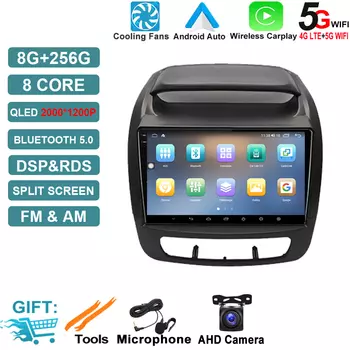 Автомобильный радиоприемник Android 14 для Kia Sorento 2 II XM 2012-2021 Мультимедийный видеоплеер Стерео GPS-навигация Carplay без 2din