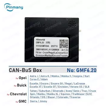 Автомобильный радиоприемник CANBus адаптер GMF6.20 для Opel Astra J K Mokka X Insignia Karl Corsa E Adam Chevrolet Tahoe Aveo Spin Buick Excelle