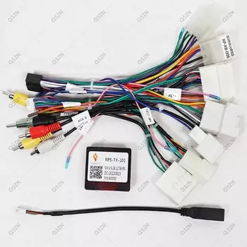 Автомобильный радиоприемник Canbus Box Decoder для Toyota Camry RAV4 MARK PRADO COROLLA SIENNA FORTUNER COVERT KLUGER жгут проводов кабель питания