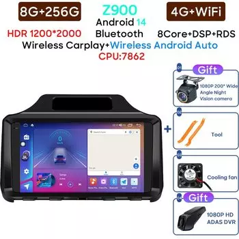 Автомобильный радиоприемник Carplay для Toyota Scion IQ 2008-2016 навигация GPS Android авто мультимедийный плеер стерео 4G WiFi экран без 2din