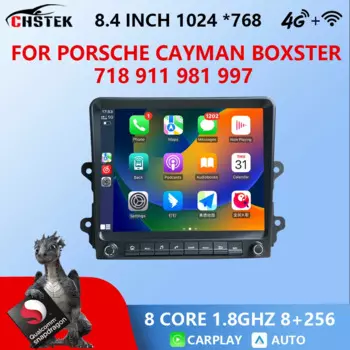 Автомобильный радиоприемник CHSTEK Android13, навигация Carplay для Porsche Cayman Boxster 718 911 918 981 997, автомобильный стерео Qualcomm Bluetooth WIFI