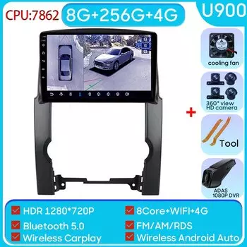 Автомобильный радиоприемник для Kia Sorento 2009-2012 Android Auto Мультимедийный плеер GPS-навигация Стерео головное устройство без 2din DVD 5G WIFI 7862 BT