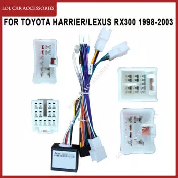 Автомобильный радиоприемник GPS MP5 плеер для Toyota Harrier, для Lexus RX300 1998-2003, кабель питания Android, панель Canbus, рамка приборной панели, жгут проводов