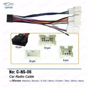 Автомобильный радиоприемник, кабель питания, жгут проводов, разъем на платформе Android для Nissan Maxima Murano X-Trail Xterra Frontier Altima Teana