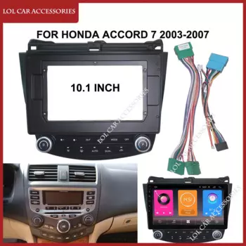 10,1-дюймовый для Honda Accord 7 2003-2007, автомобильный радиоприемник, стерео Android MP5, GPS-плеер, 2 Din, головное устройство, лицевая панель, корпус, крышка рамки