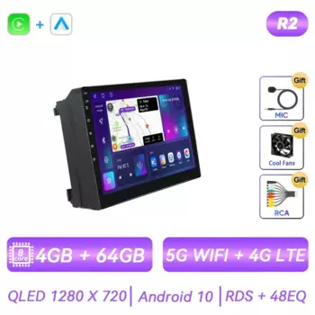 Автомобильный радиоприемник на Android для Ford Transit Focus 2004 2005 2006 2007 2008 2009 2010 2011 2012 2013 2014, мультимедийный видеопроигрыватель, навигация GPS, Carplay, сенсорный экран, автостерео, 8G