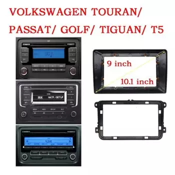 Автомобильный радиоприемник на Android для VW Volkswagen Skoda, универсальный автомобильный стереоприемник, установка панели приборной панели, монтажная панель