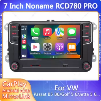 Автомобильный радиоприемник Noname RCD780 Pro Carplay MIB Android автомобильный плеер Bluetooth для VW Jetta 5 6 Passat B5 B6 B7 Golf MK5 6 CC POLO