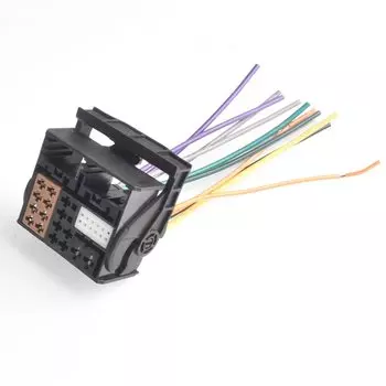 Автомобильный радиоприемник с адаптером, Штекерный адаптер, штепсельная Вилка для телефона VW