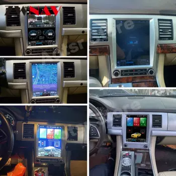 Автомобильный радиоприемник Tesla Carplay, 8 + 256 ГГц, для Jaguar XF 2004-2015, Android 12, видео, GPS, стерео