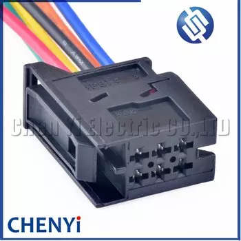 6-контактный автомобильный разъем, автомобильный задний фонарь, вилка жгута проводов заднего фонаря 6Q0 937 702 6Q 0937702 Для VW Polo Audi Skoda