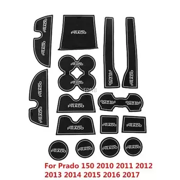 Автомобильный резиновый нескользящий коврик для внутренней двери для Toyota Land Cruiser Prado 150 2010 2011 2012 2013-2017 2018 2019-2021, аксессуары
