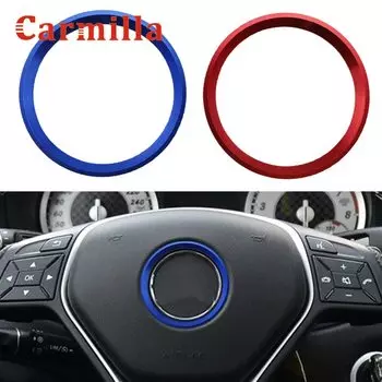 Автомобильный руль эмблема в центре украшения кольца наклейки крышка для Mercedes Benz GLE CLA GLA W213 W246 W205 C117 аксессуары