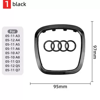 Автомобильный руль, центр, эмблема, логотип, наклейка для AUDI, отделка рамки, значок, декоративное кольцо, автоаксессуары Q5 Q3 Q7 A3 A4 A6 S3
