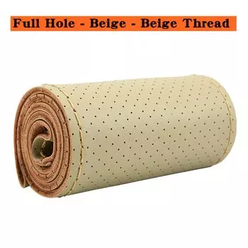 Автомобильный руль Крышка Оплетка на рулевом колесе с иглами и нитками Искусственная кожа Диаметр 38 см Авто Автомобильные аксессуары