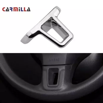 Автомобильный руль, нижняя средняя хромированная накладка на руль для VW 2009-2013 Golf 6 Mk6 Bora 2011-2014 Polo Jetta Eos Touran Caddy