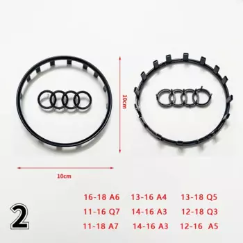 Автомобильный руль с логотипом, яркая рамка, полоса, гальванический логотип автомобиля, наклейка для Audi A3 A4 B8 8P B9 8V A5 A6 C7 A7 Q3 Q5 Q7