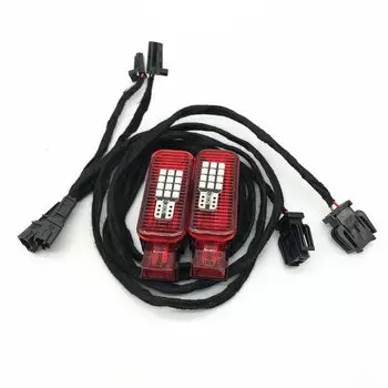 Автомобильный салонный светодиодный красный дверной светильник, стробоскоп, кабель, жгут проводов для Audi A1 A3 8V 8P A4 B8 B9 A5 A6 C6 C7 C8 A7 A8 Q3 Q5 Q7 TT