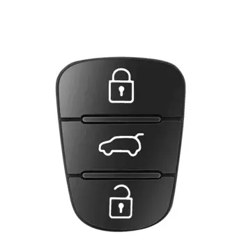 Автомобильный силиконовый чехол с 3 кнопками для Hyundai I20 I30 IX35 I35 Solaris RIO Elantra для Kia K5 Verna Picanto Sportage Flip Car Lock