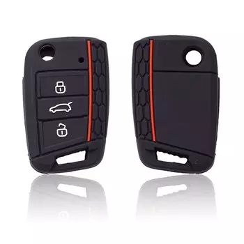 Автомобильный силиконовый резиновый чехол для ключей Xinyuexin для VW Polo Tiguan Golf 7 2015 2016 2017 2018 2019 2020, защитный чехол для ключей