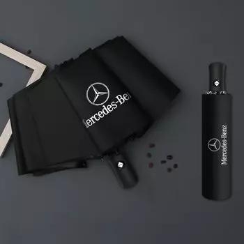Автомобильный складной ветрозащитный зонт с логотипом автомобиля для Mercedes Benz C180 C200 C260 C300 W108 W124 W126 W140 W168 W169 W176