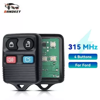 Автомобильный сменный пульт дистанционного управления Dandkey 315 МГц, брелок с 4 кнопками для Ford Focus Escape Ranger Explorer Freestyle Taurus 1998-2010
