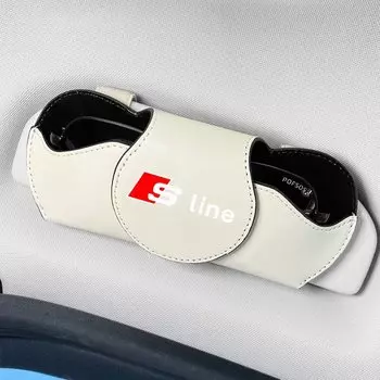 Автомобильный солнцезащитный козырек, чехол для солнцезащитных очков, органайзер для Audi Sline A4 TT A6 A3 A8 Q3 Q5 Q7 Q8 TT S3 S6 B6 B7 Автомобильные аксессуары