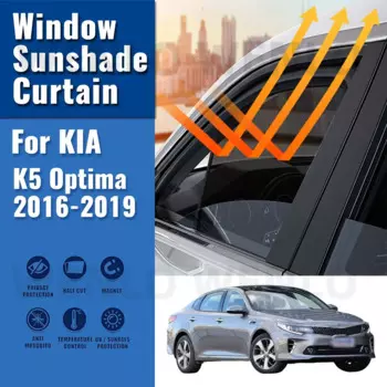 Автомобильный солнцезащитный козырек для KIA K5 Optima 2016-2019, магнитная занавеска на лобовое стекло, занавеска на заднее стекло, солнцезащитный козырек